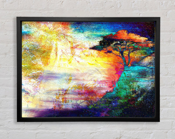 Tree Illusion Framed Print