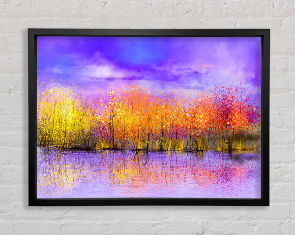 Sparkle Tree Reflections Framed Print