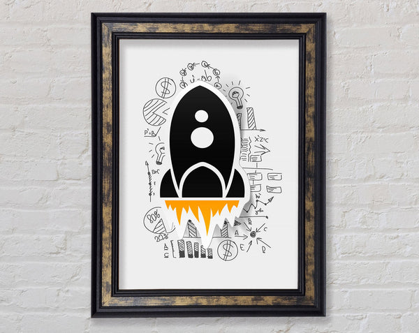 Rocket Launch Framed Print