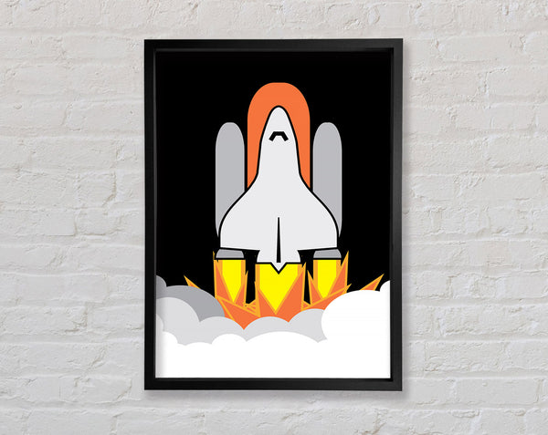 Rocket Blast Framed Print