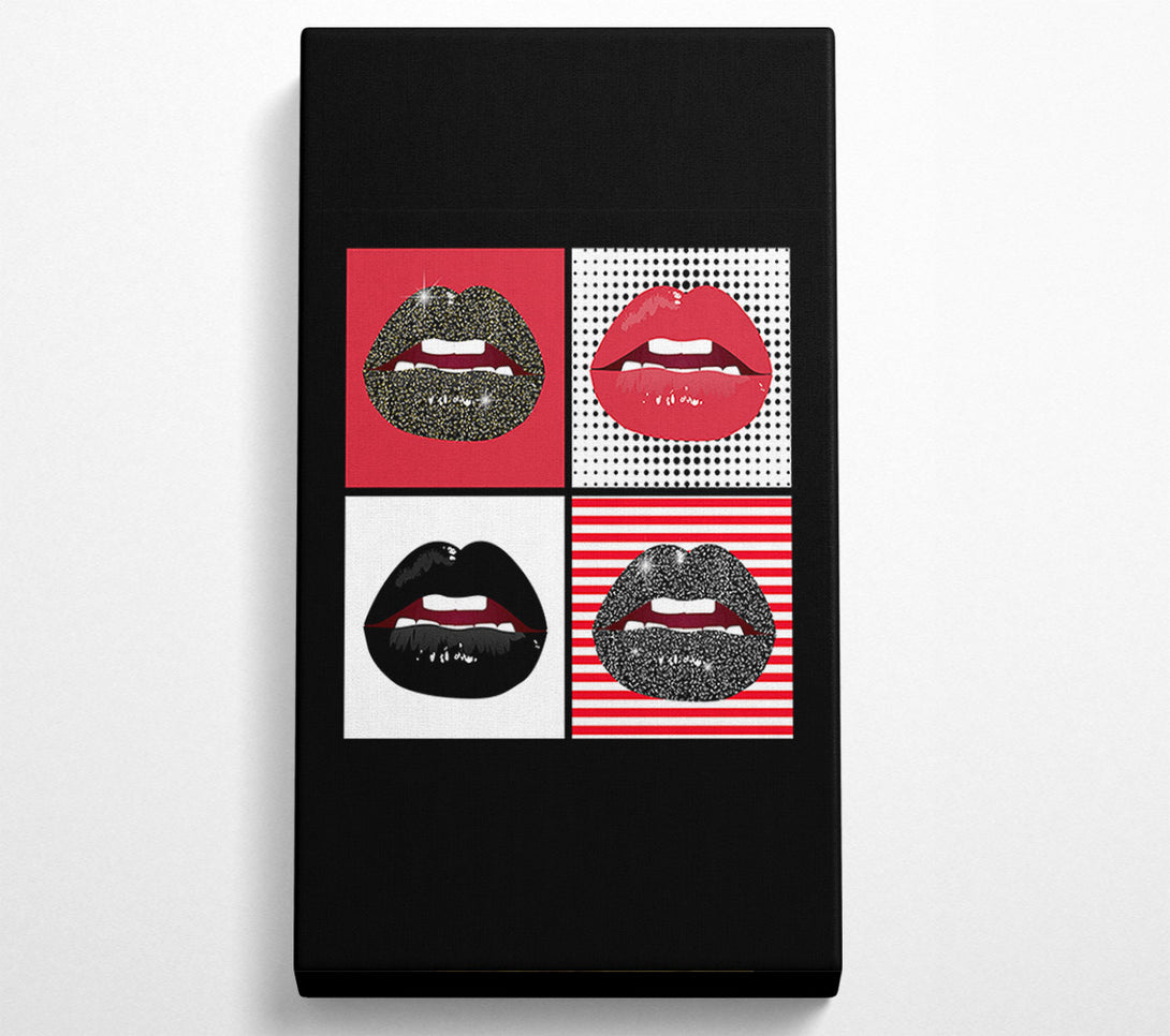  A Canvas Print of Sparkle Lips 1 Canvas Wall Art