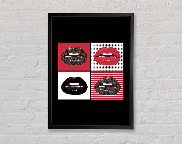 Sparkle Lips 1 Framed Print