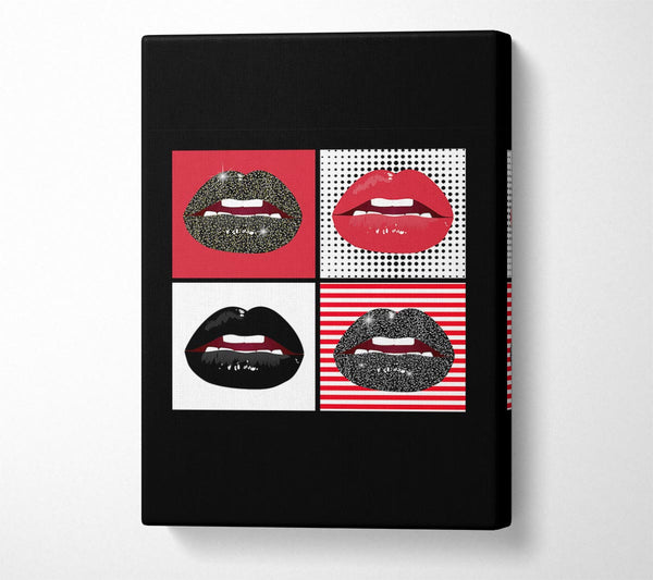  A Canvas Print of Sparkle Lips 1 Canvas Wall Art