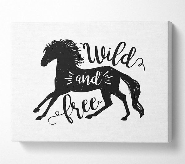 A Canvas Print of Wild And Free Like A Horse Canvas Print
