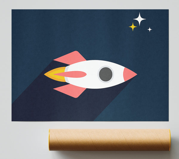 Rocket Amongst The Stars Print