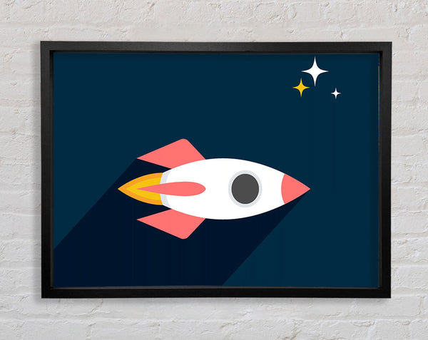 Rocket Amongst The Stars Framed Print