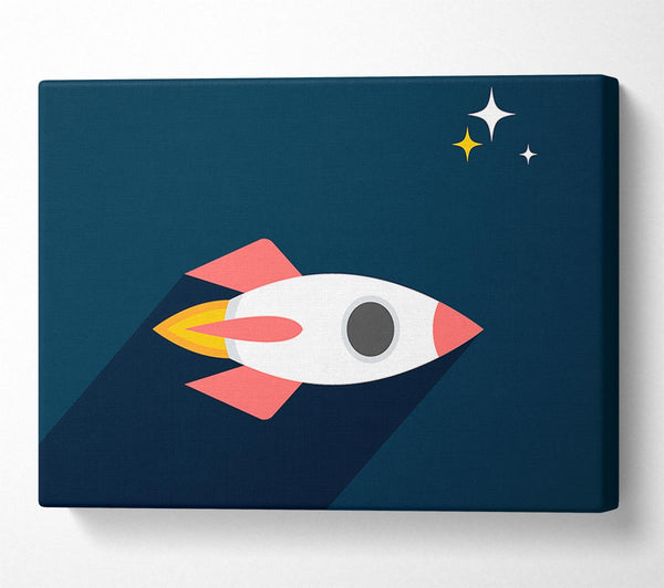  A Canvas Print of Rocket Amongst The Stars Canvas Wall Art
