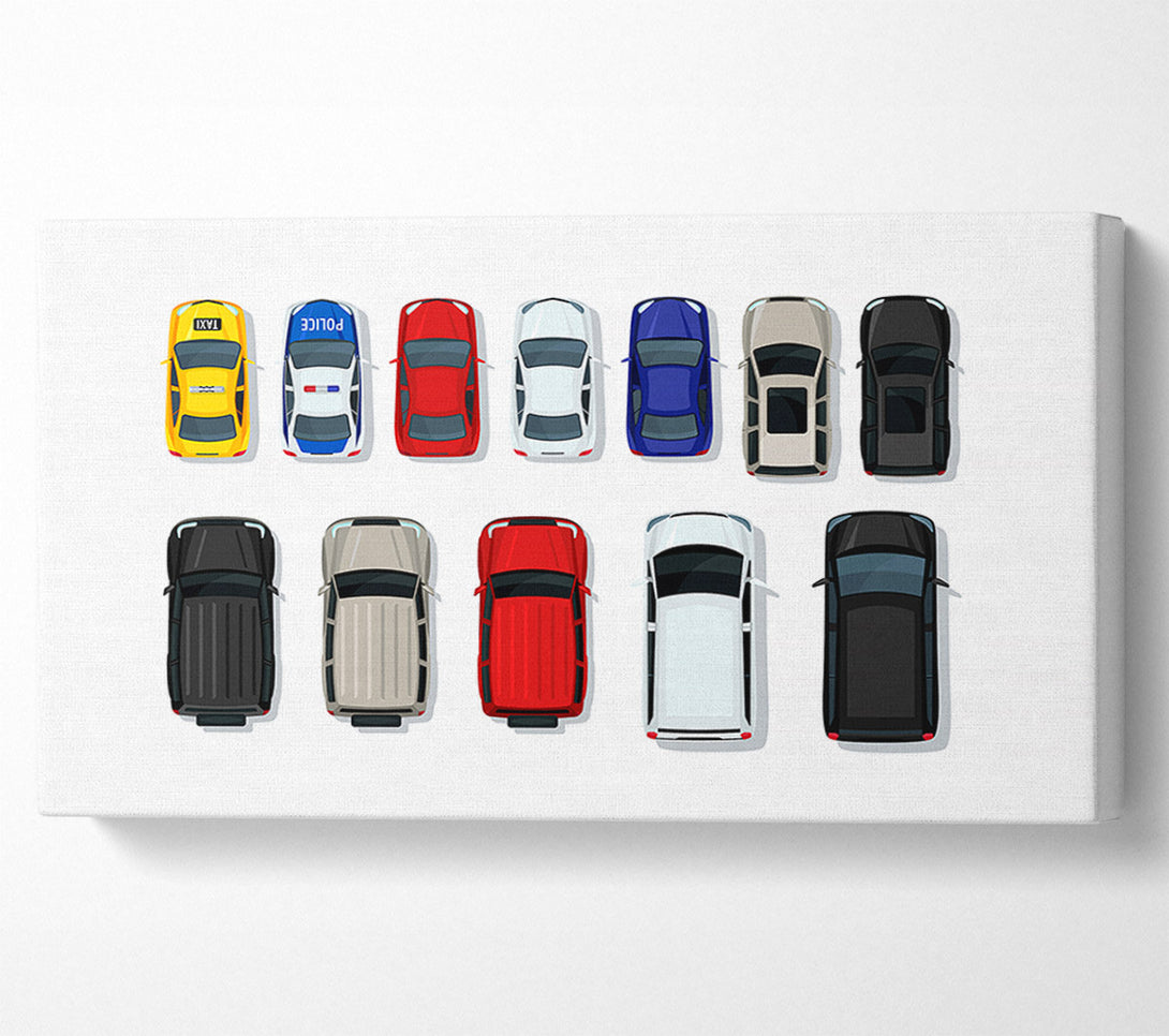  A Canvas Print of Car Selection Canvas Art