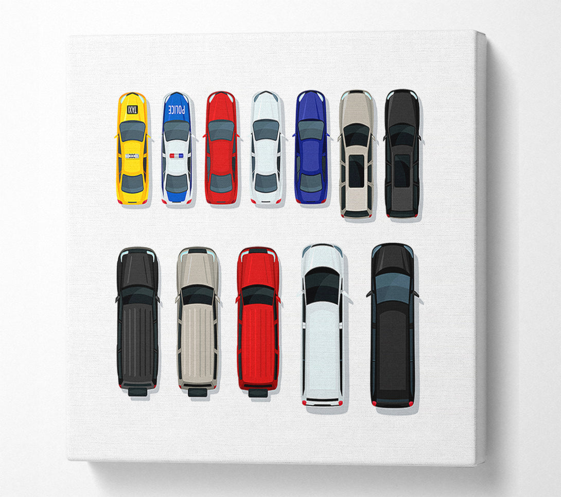  A Canvas Print of Car Selection Canvas Art