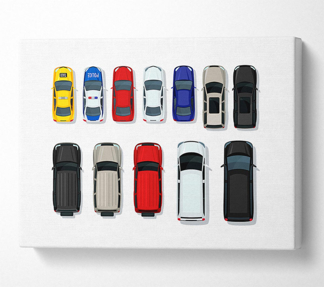  A Canvas Print of Car Selection Canvas Art
