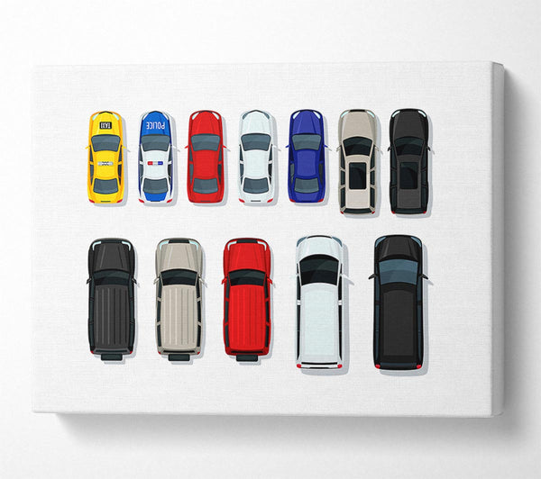  A Canvas Print of Car Selection Canvas Art