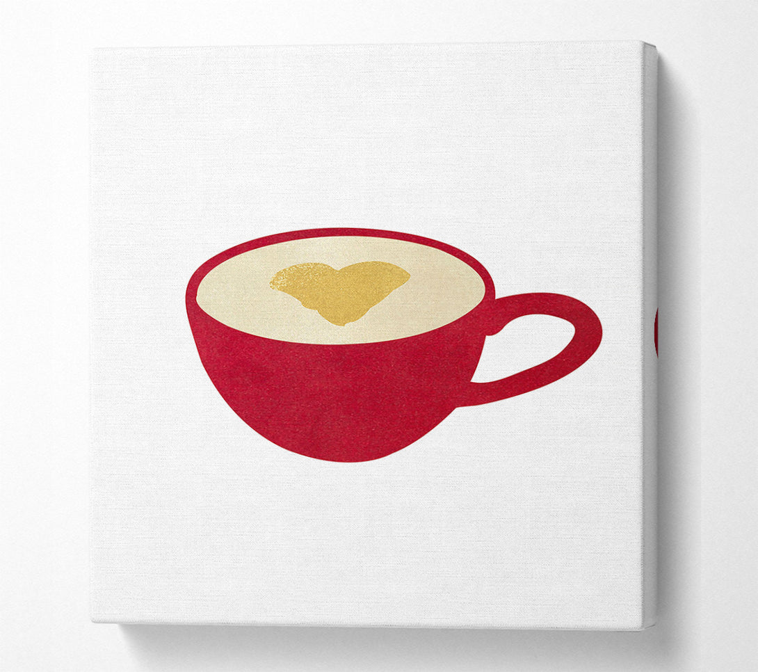  A Canvas Print of Coffee Love 5 Canvas Print