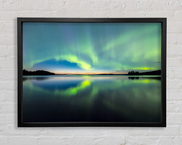 Northern Light Halo Framed Print