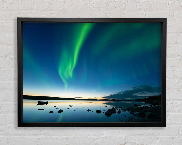 Northern Light Reflections Framed Print
