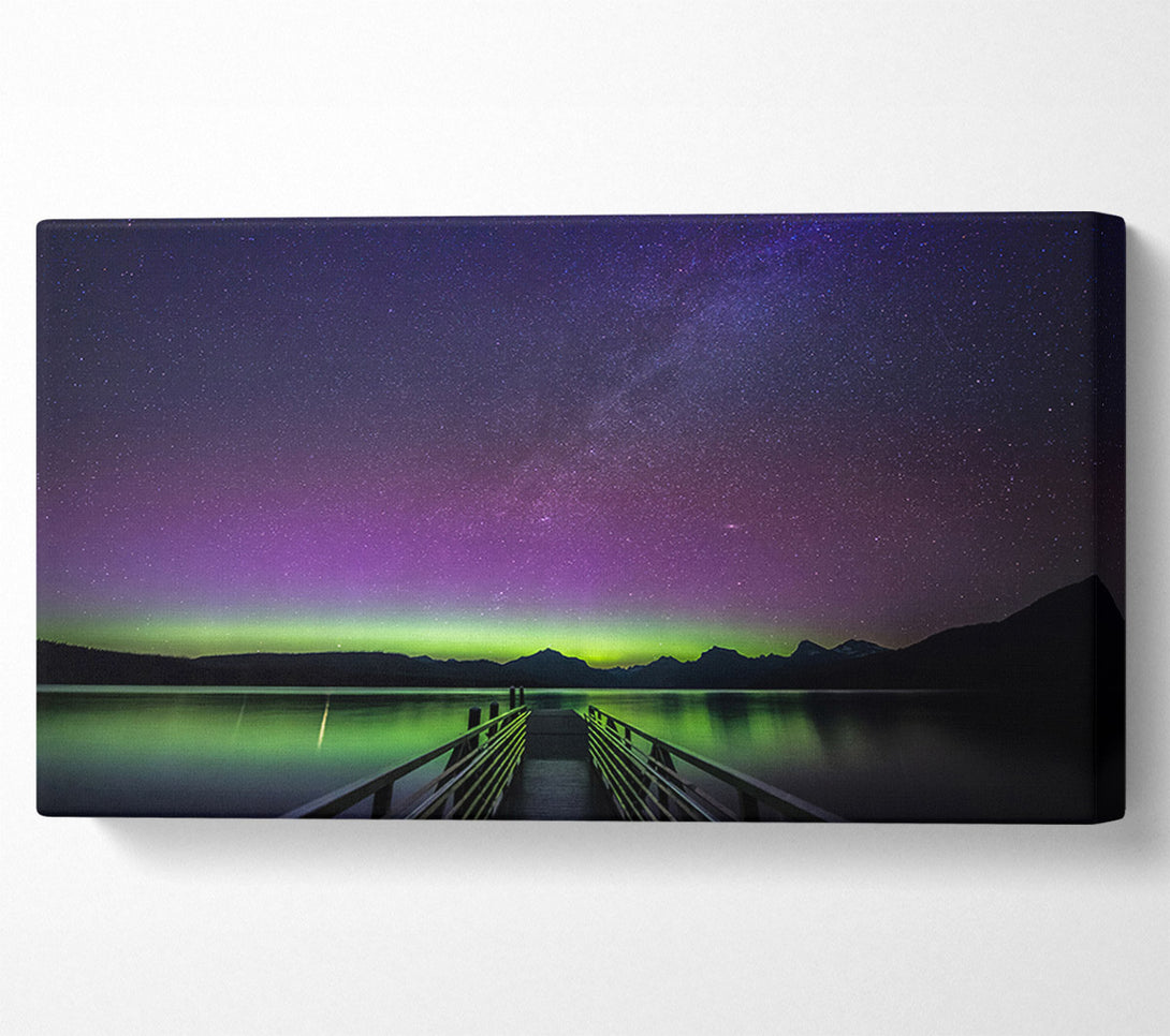  A Canvas Print of Glow Of The Northern Lights Canvas Wall Art
