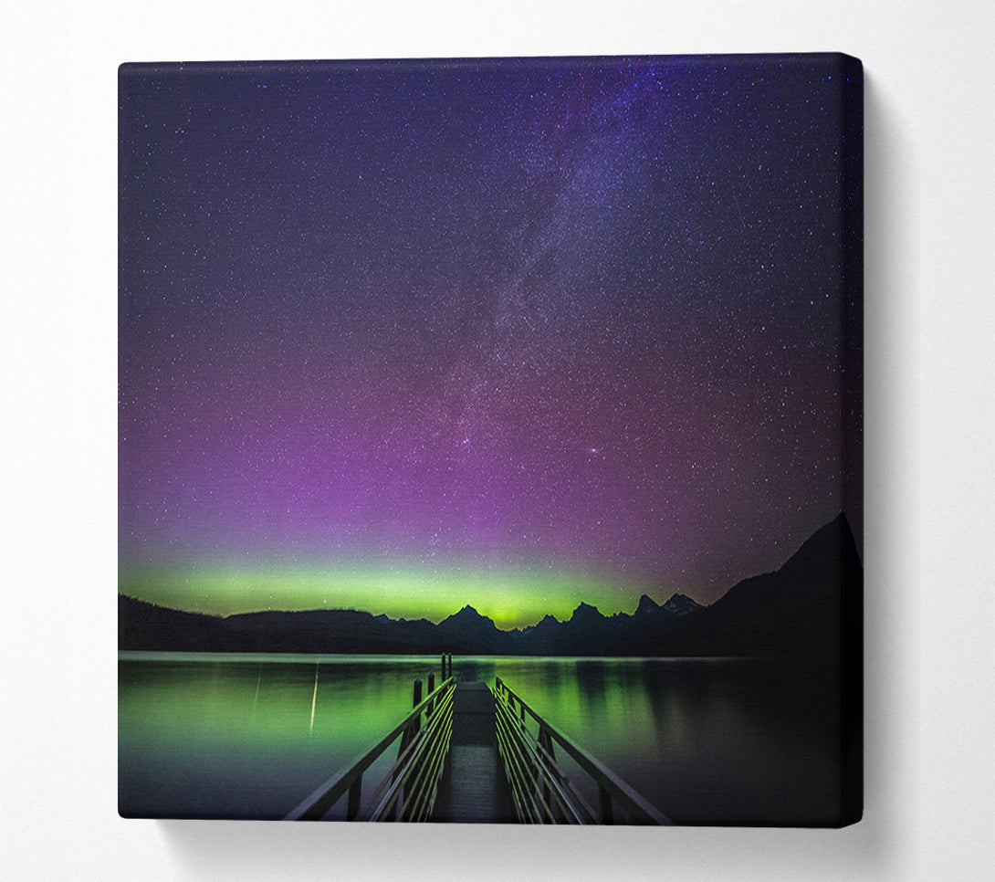  A Canvas Print of Glow Of The Northern Lights Canvas Wall Art