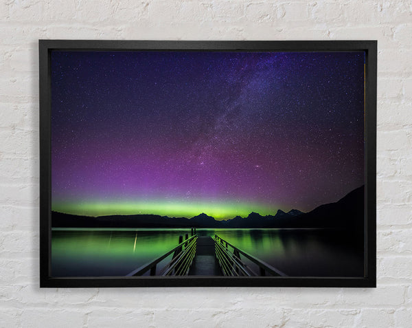 Glow Of The Northern Lights Framed Print