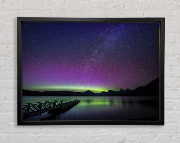 Northern Light Glow Framed Print