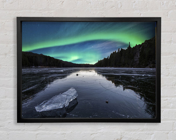 Northern Light Ice Waters Framed Print