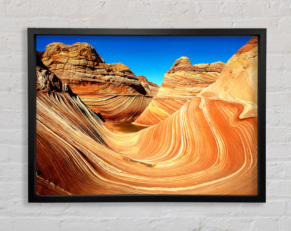 Where The Water Use To Flow Framed Print
