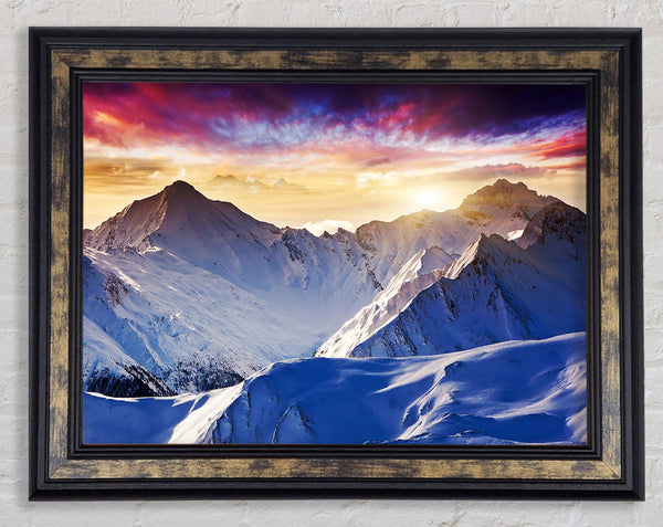 Snow Mountains 1 Framed Print