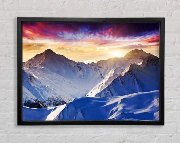 Snow Mountains 1 Framed Print