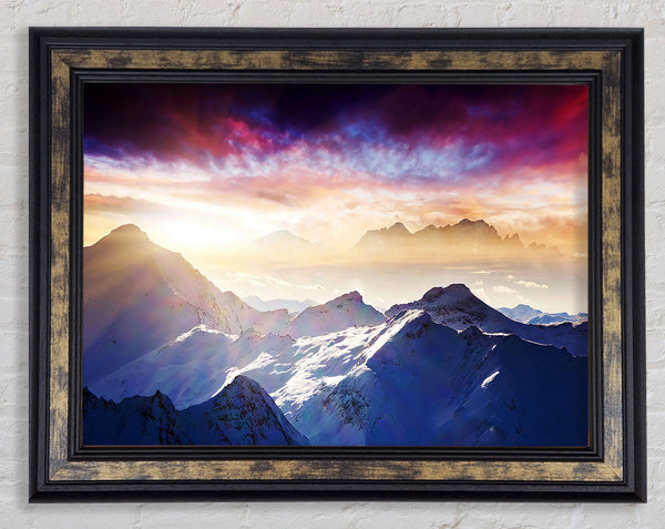 Snow Mountains 2 Framed Print