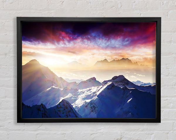 Snow Mountains 2 Framed Print