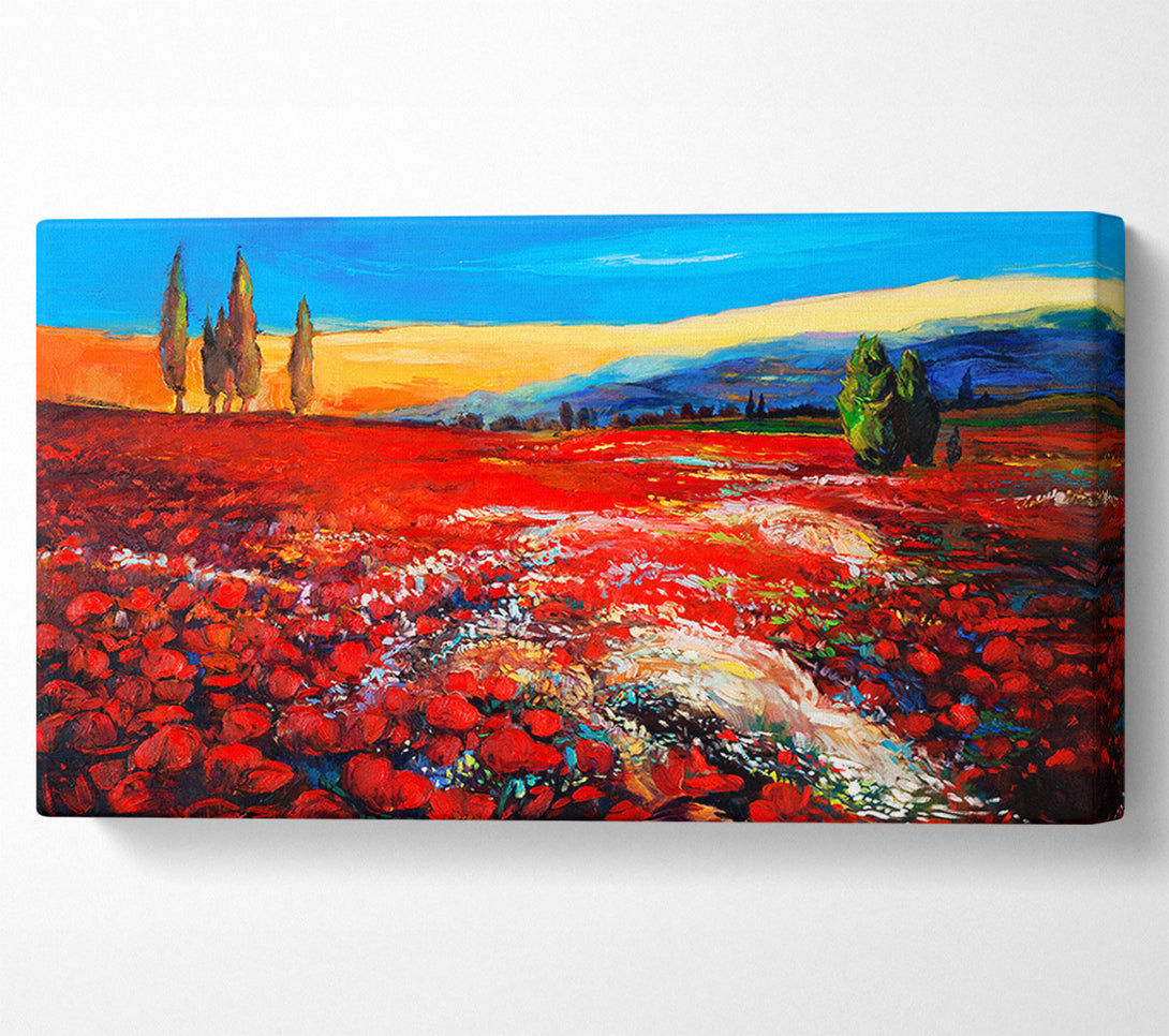  A Canvas Print of Red Tulip Paradise Canvas Print