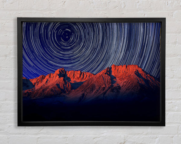 Vortex Mountains Framed Print