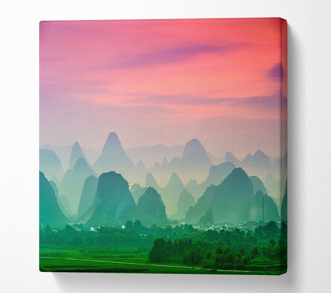  A Canvas Print of Green Splendor Canvas Wall Art