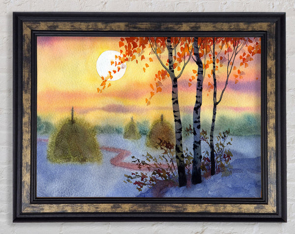 Path To The Sun Framed Print