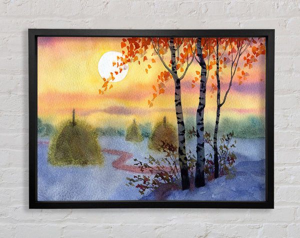 Path To The Sun Framed Print