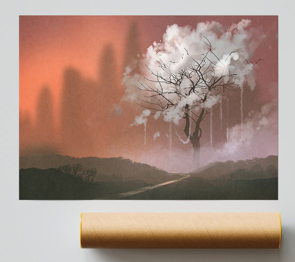 Cloud Tree Print