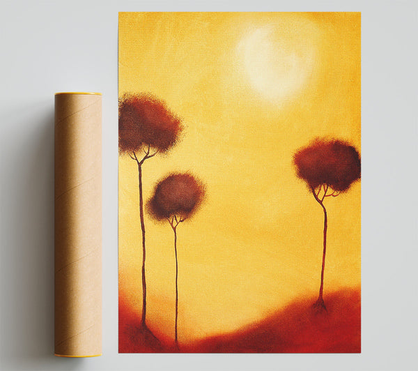 Cotton Tree Sun Poster