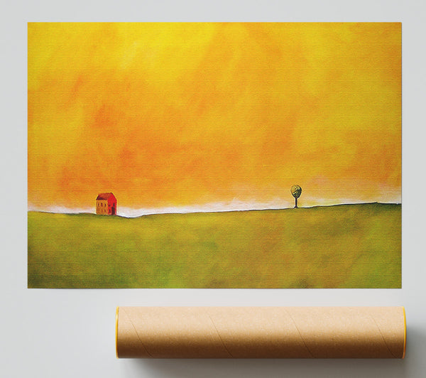 Little House On The Hill Giclee Print