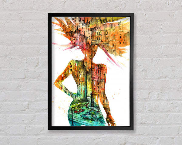 Woman Of The City Framed Print