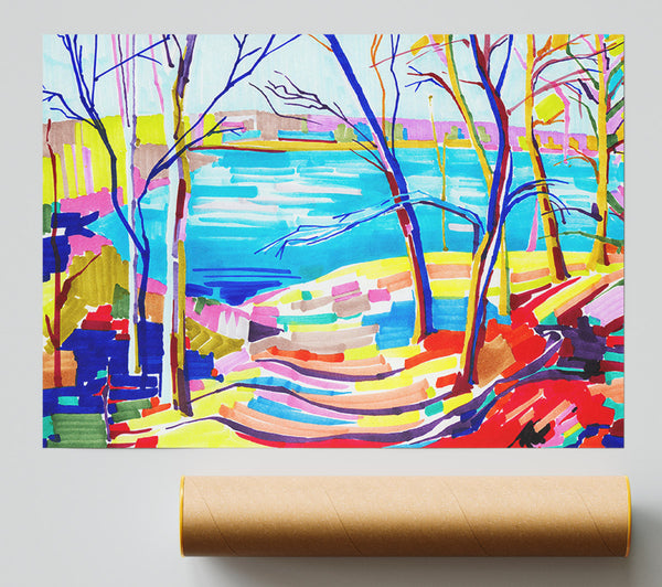 A Day At The Lake Giclee Print