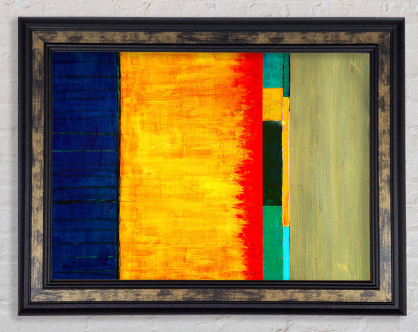 Fire Lines Framed Print