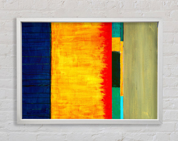 Fire Lines Framed Print