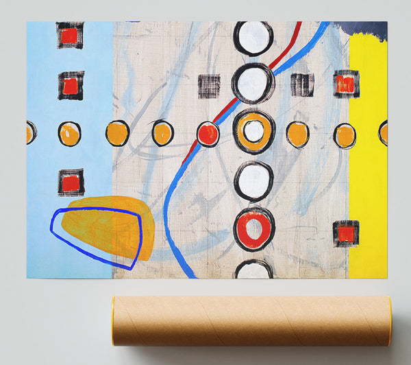All Circles And Squares Print