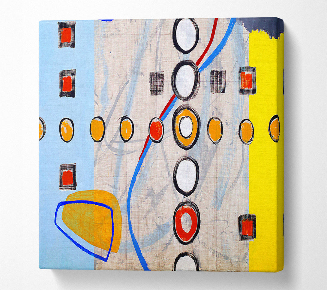  A Canvas Print of All Circles And Squares Canvas Wall Art