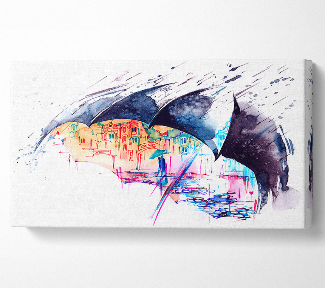  A Canvas Print of City Life Canvas Print