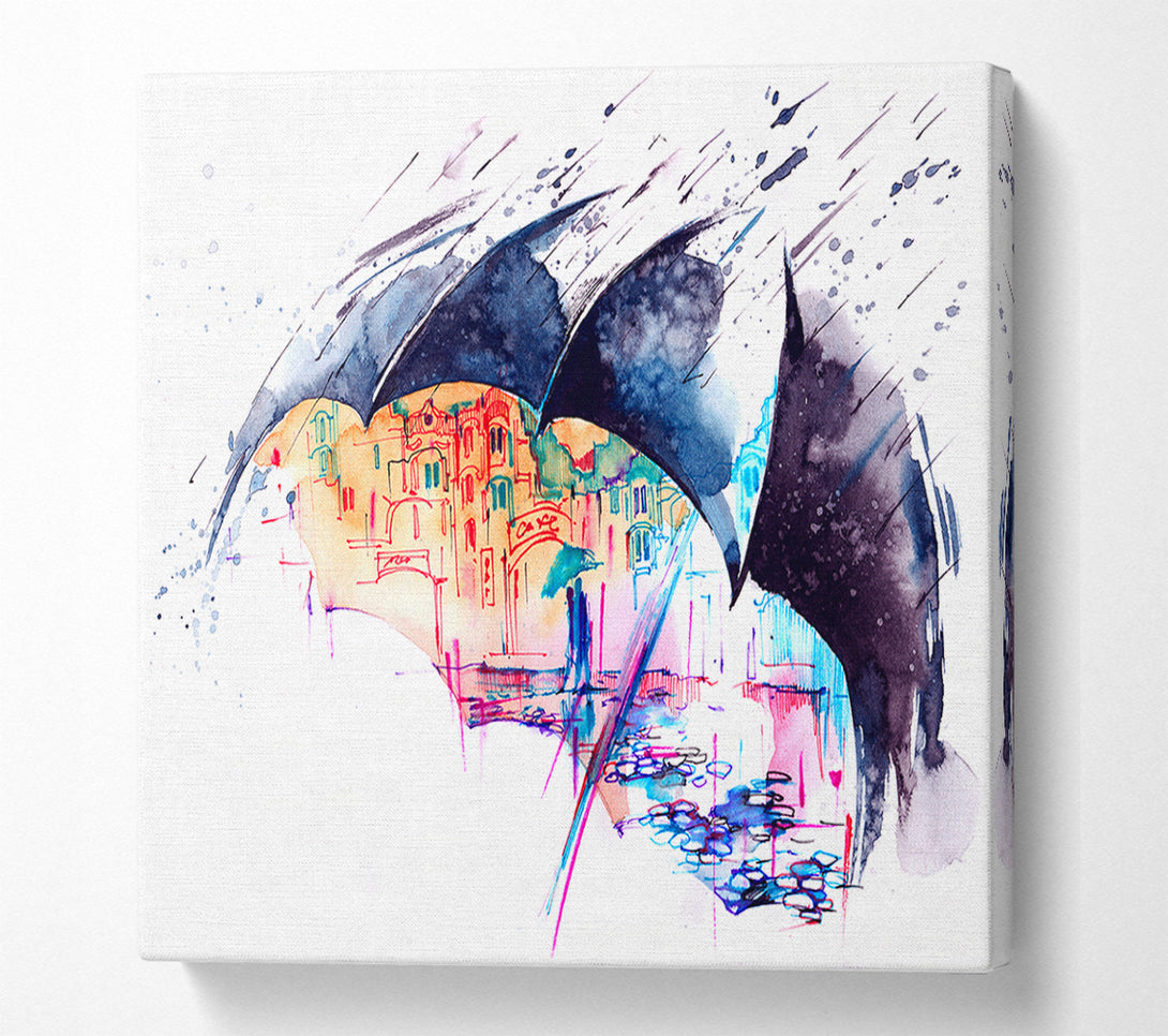  A Canvas Print of City Life Canvas Print