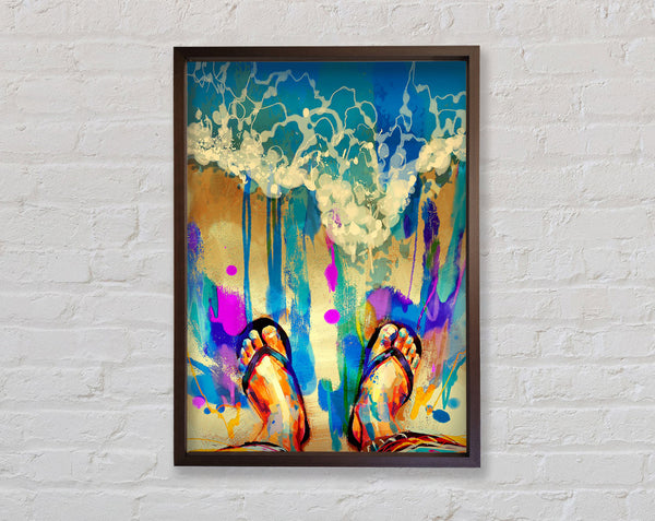 Flip Flop Heaven Framed Print