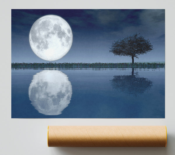 Moon Reflection Print