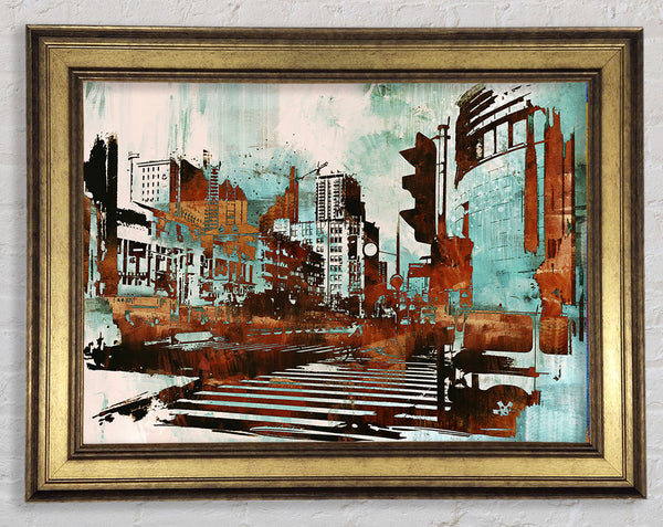 In The Business Section Framed Print