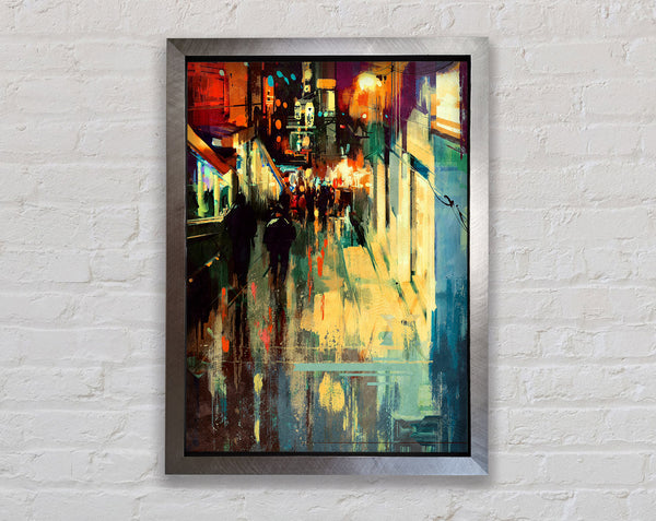 City Nights Framed Print