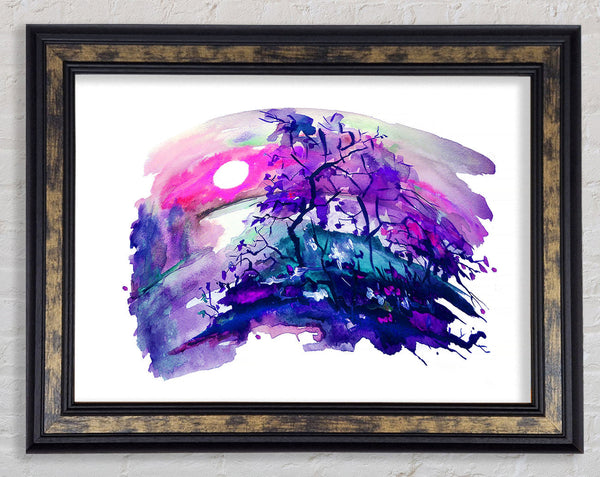Tree Melt Framed Print