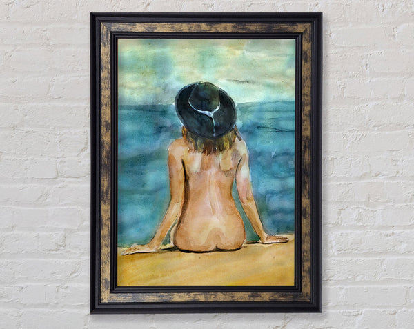 Nudist Beach Framed Print